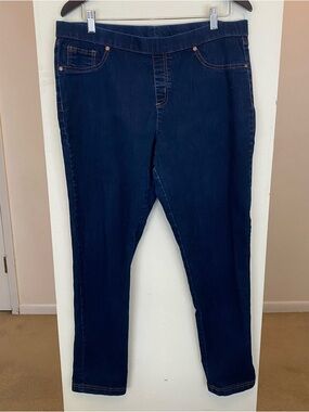 Faded Glory Womens Size 16 Dark Blue Denim Jeggings Skinny Jeans
